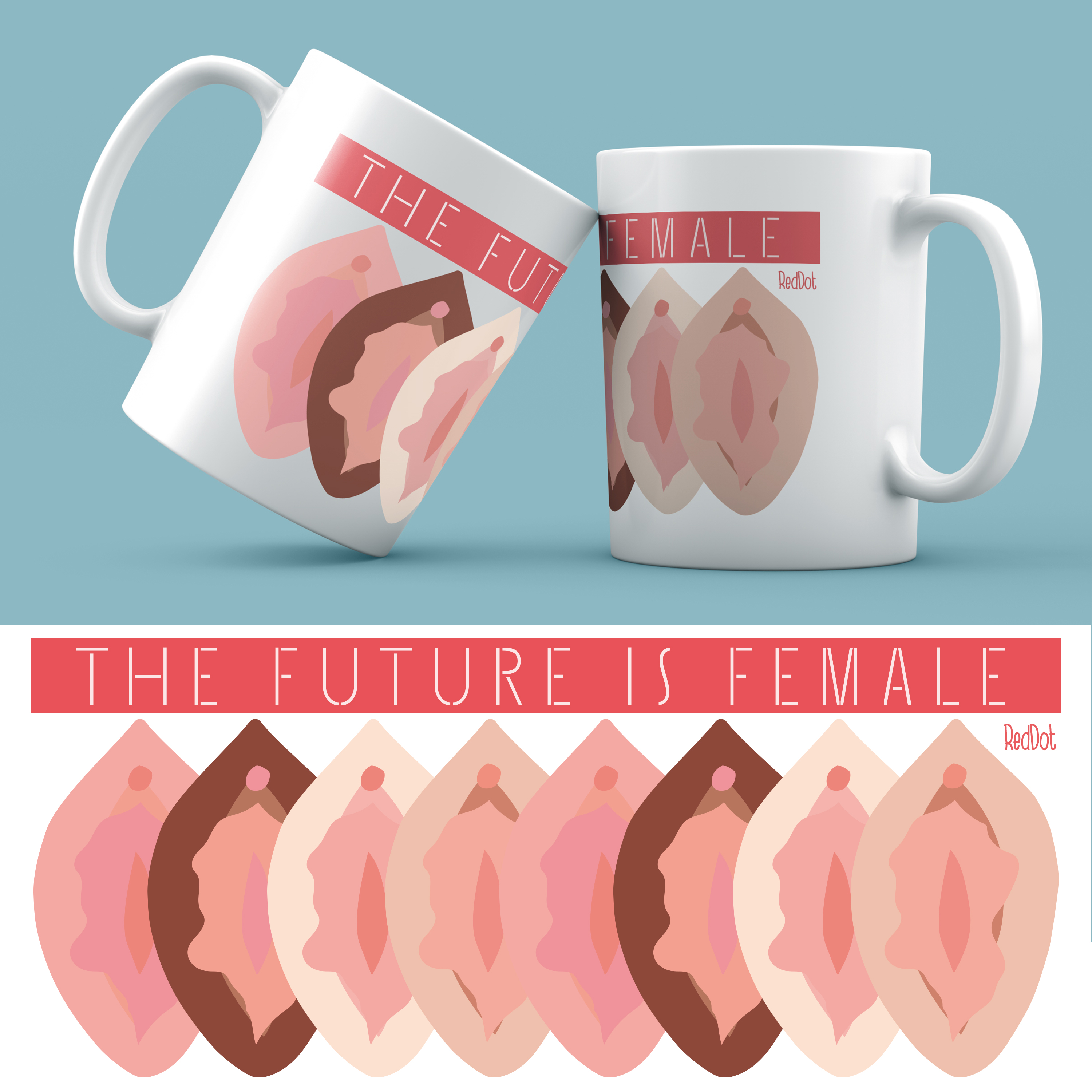 mug "the future is female"