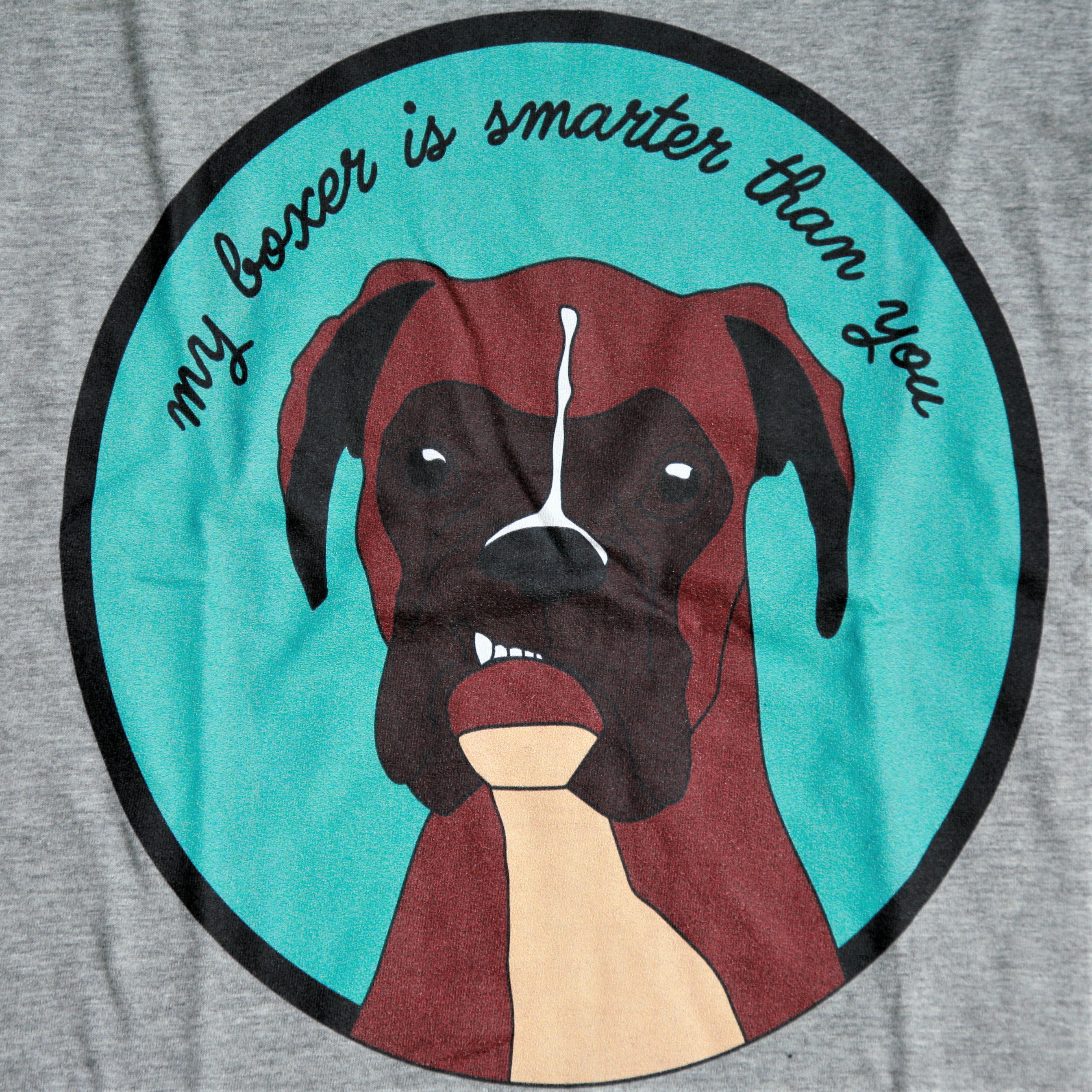 tee shirt "my boxer is smartter than you"
